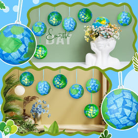Simgoing 3D planet world hanging ornament for eco-themed decor.