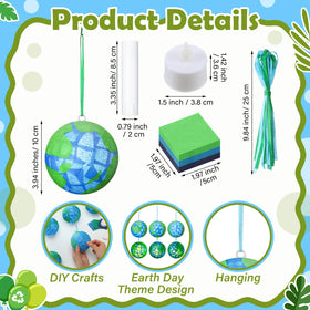 Simgoing Earth Day lantern kit components with LED candles for bright displays.
