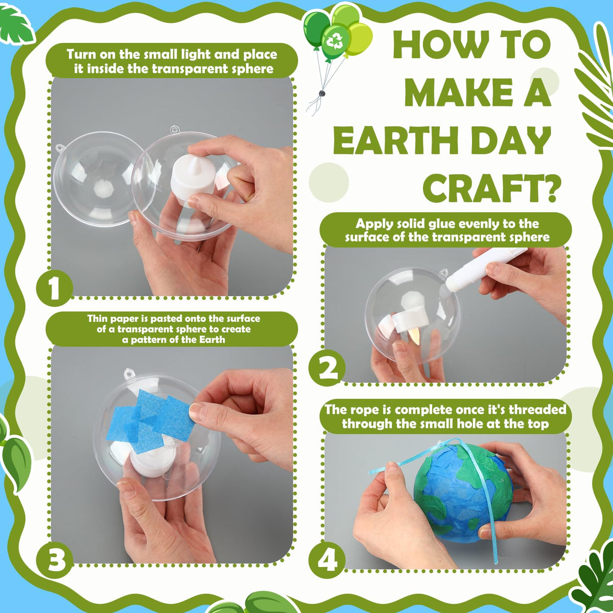 Simgoing 500 tissue sheets for vibrant, reusable Earth Day crafts.