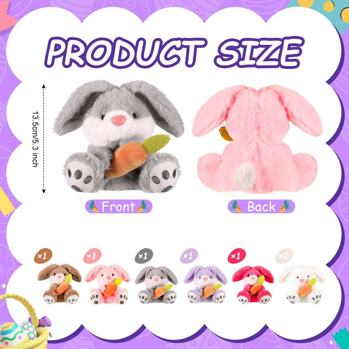 Simgoing brown plush bunny cheerful design, durable stitching for long lasting fun