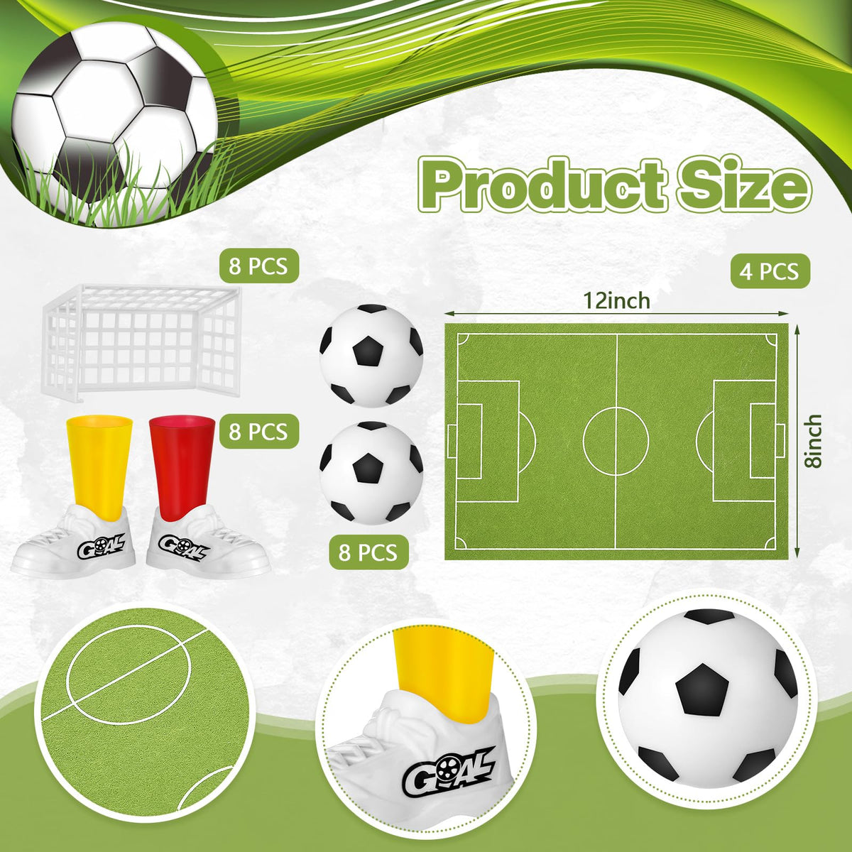 Simgoing goal set shown with compact plastic goals for quick rounds.