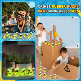 Simgoing cruise-themed bath toy doubles as room decor.