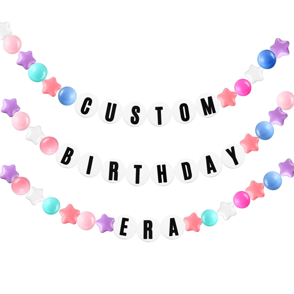 Simgoing graduation lei kit with colorful beads for personalized party décor.