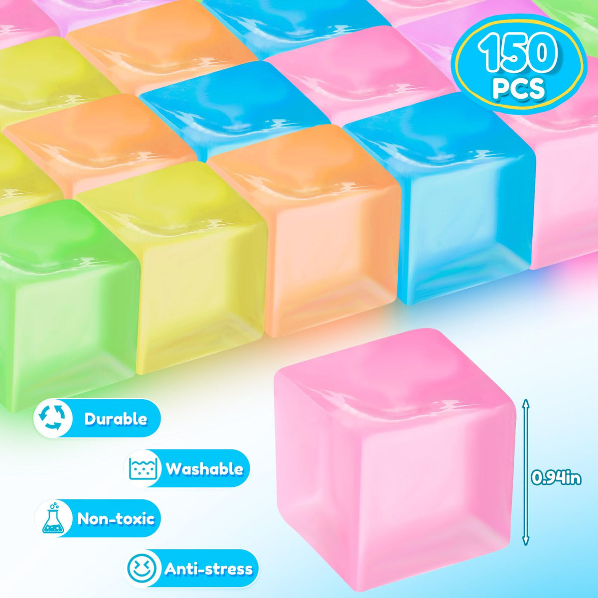 Simgoing ice cube fidget orange provides tactile play for focus and calm.