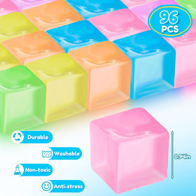 Simgoing colorful ice cube fidgets in six vibrant colors for daily stress easing.