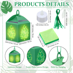 Simgoing LED candles provide safe, warm glow for Easter lanterns.