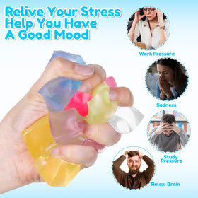 Simgoing TPR ice cube squish balls designed for sensory play.