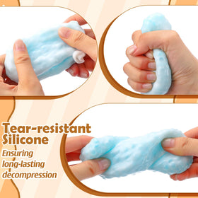Simgoing nylon zip ties secure lids for durable, mess-free stress balls.