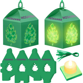 Simgoing palm sunday lanterns in 12-pack brighten windows with colorful Easter decor.