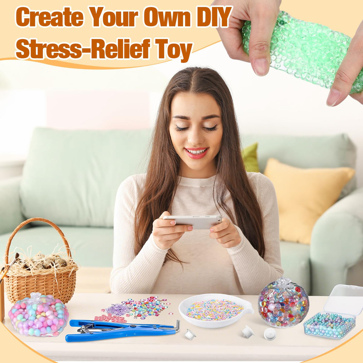 Simgoing portable stress ball kit fits pockets for anytime relief.