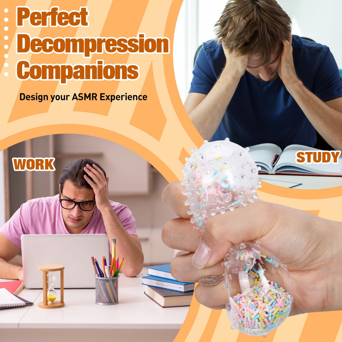 Simgoing portable stress relief kit for on-the-go use