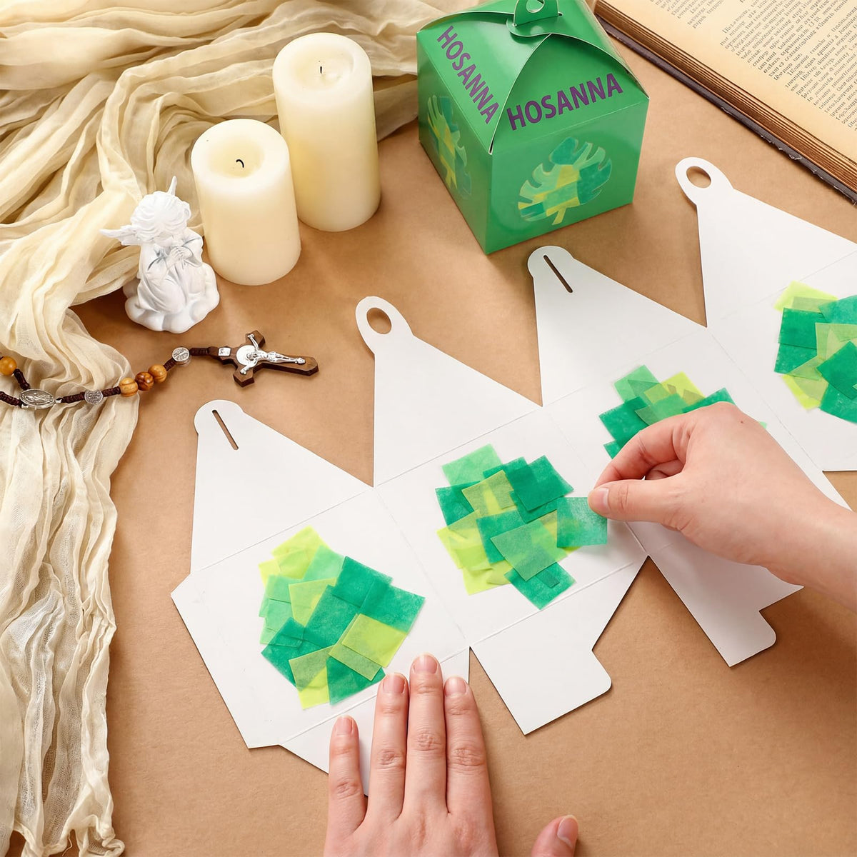 Simgoing PVC translucent paper adds sturdy, reusable shine to crafts.