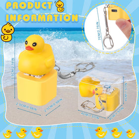 Simgoing quacking duck keychain charging port shows its rechargeable fun and long-lasting play.