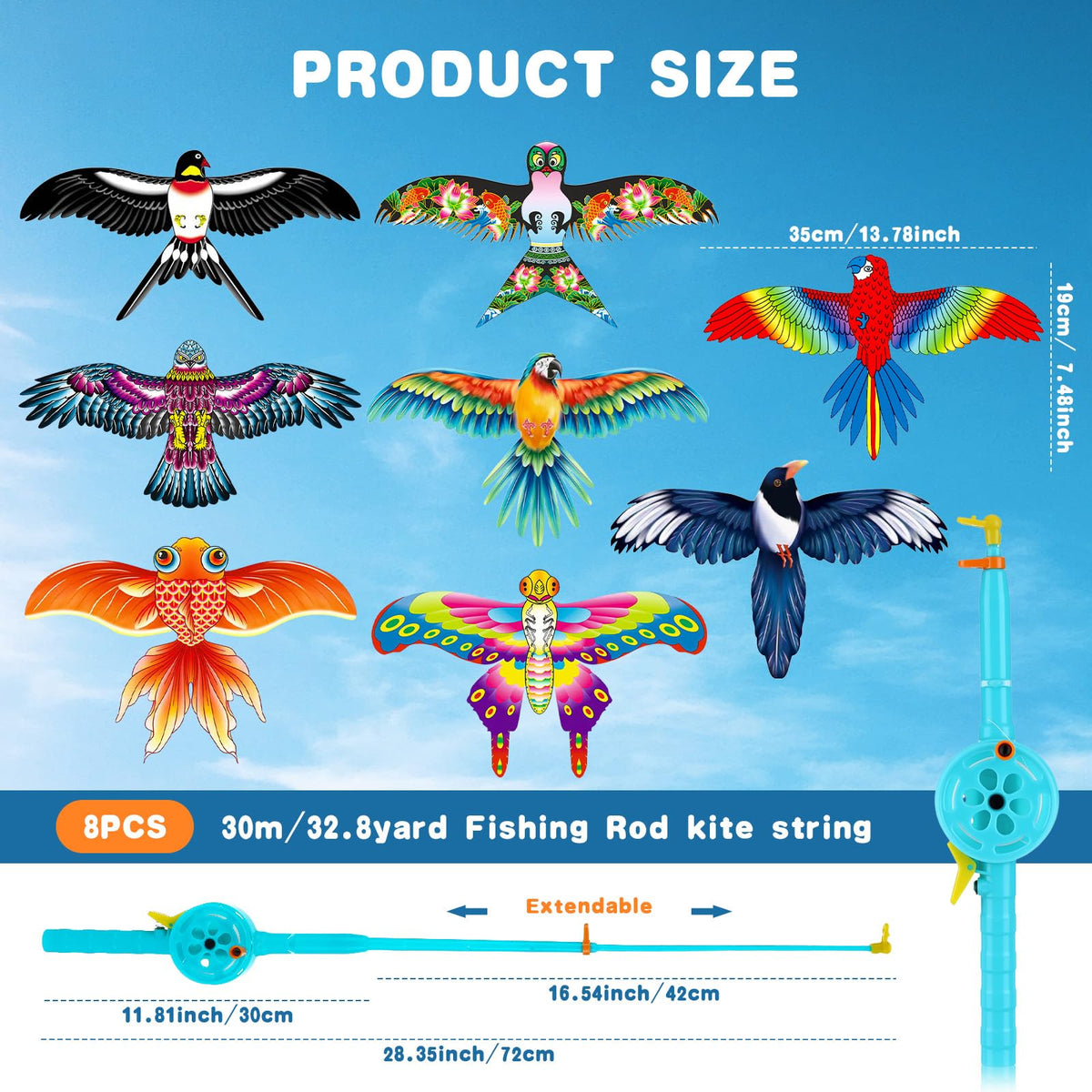 Simgoing swallow kite, two-piece set, easy outdoor control for beginners