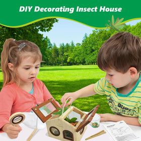 SIMPLIPLAY bug catching net and magnifier set for hands on observation