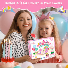 SIMPLIPLAY gift-ready unicorn-train-set ideal for birthdays and holidays