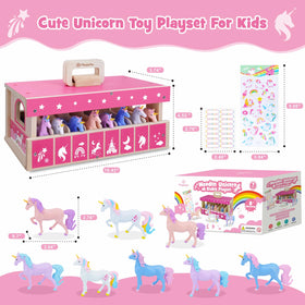 SIMPLIPLAY hand-painted-unicorns: vibrant, non-toxic colors on unicorn figures.