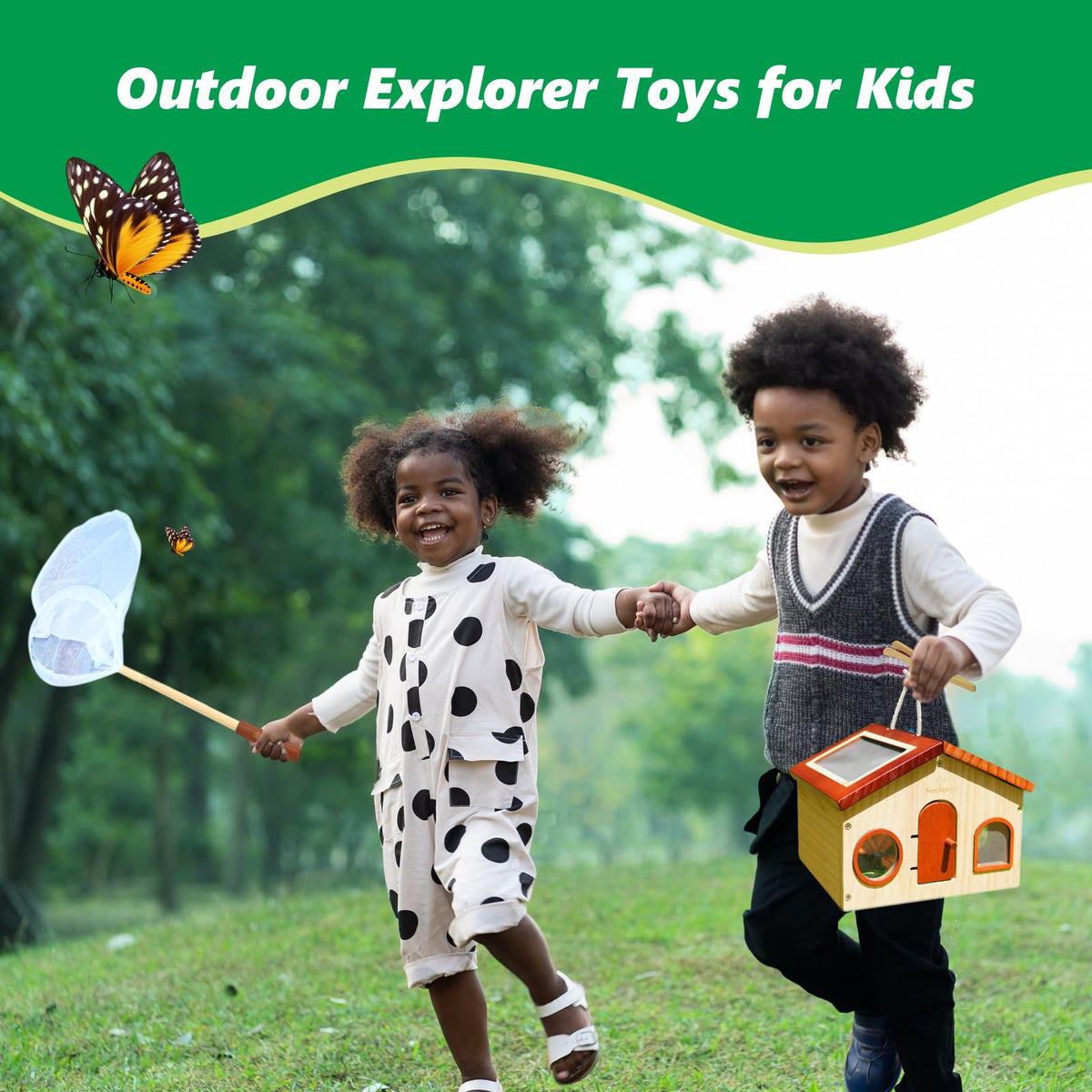 SIMPLIPLAY Kids Explorer Kit insect cup with magnifier for field study