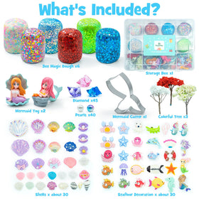 SIMPLIPLAY Mermaid Sensory Kit colorful accessories support creative world-building.