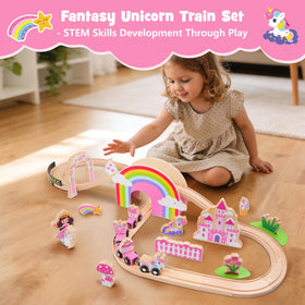 SIMPLIPLAY unicorn-train-bridge enables smooth transitions and storytelling across rails