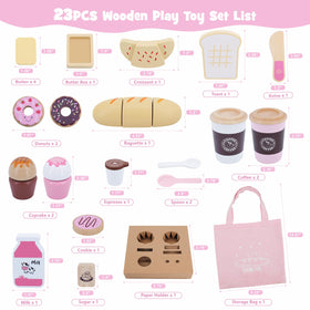 SIMPLIPLAY wooden baguette enhances role-play bakery moments indoors or outdoors.