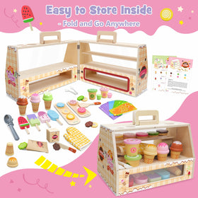 SIMPLIPLAY wooden scooper and spatula set supports fine motor play.
