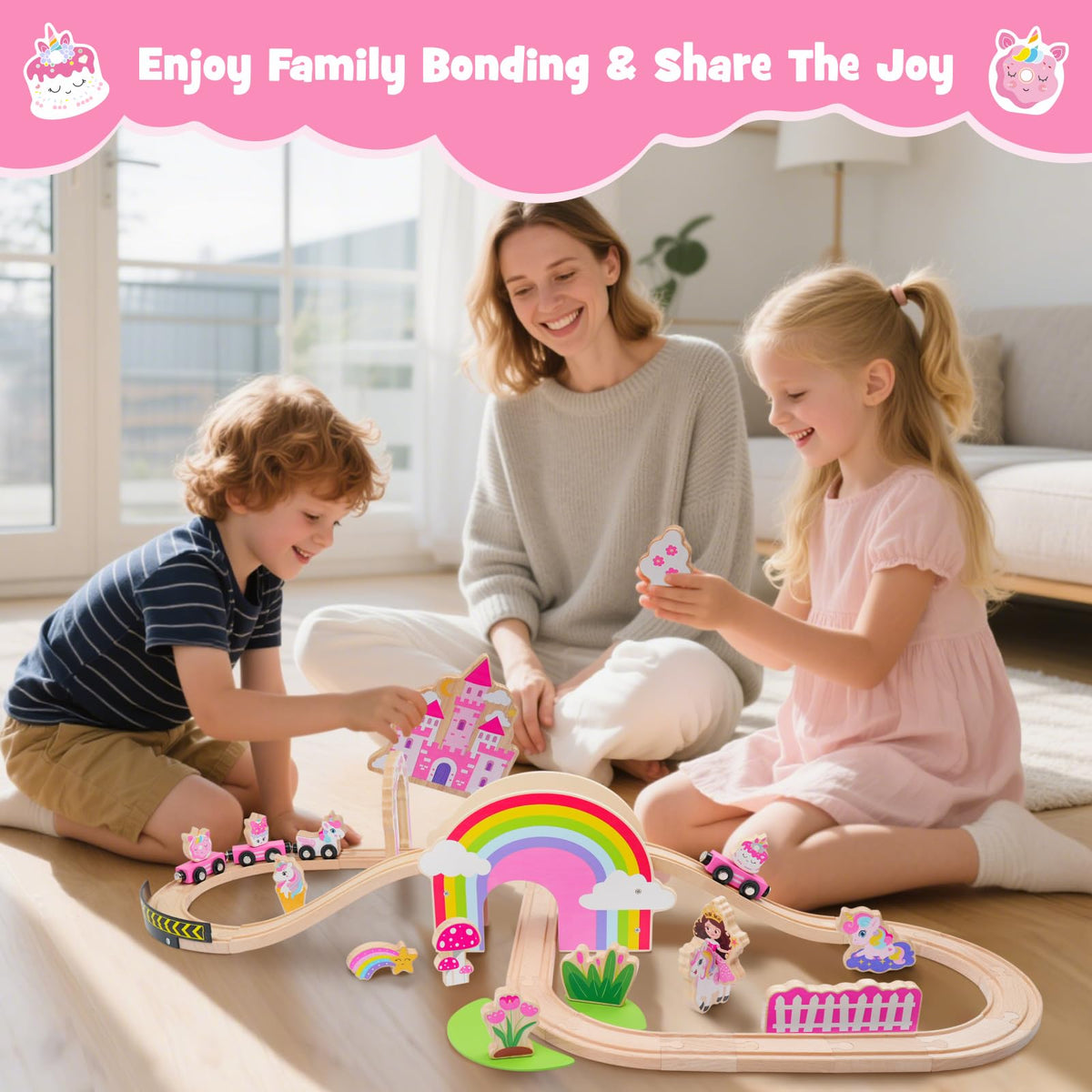 SIMPLIPLAY wooden-tracks compatible with multiple brands for expandable layouts