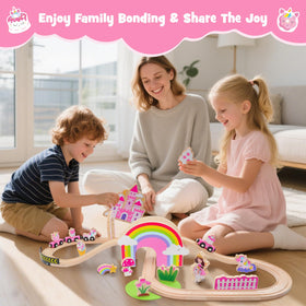 SIMPLIPLAY wooden-tracks compatible with multiple brands for expandable layouts