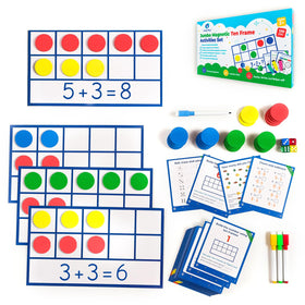 Simply Magic jumbo ten frames set in full assembly for hands-on base-ten practice
