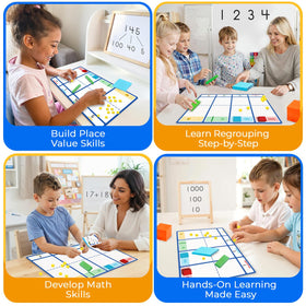 Simply Magic 10-sided dice add randomization for engaging math challenges.