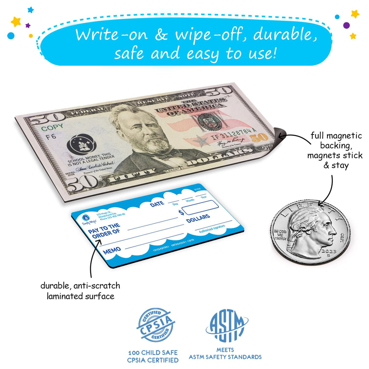 Simply Magic checkbook helps teach budgeting and record-keeping