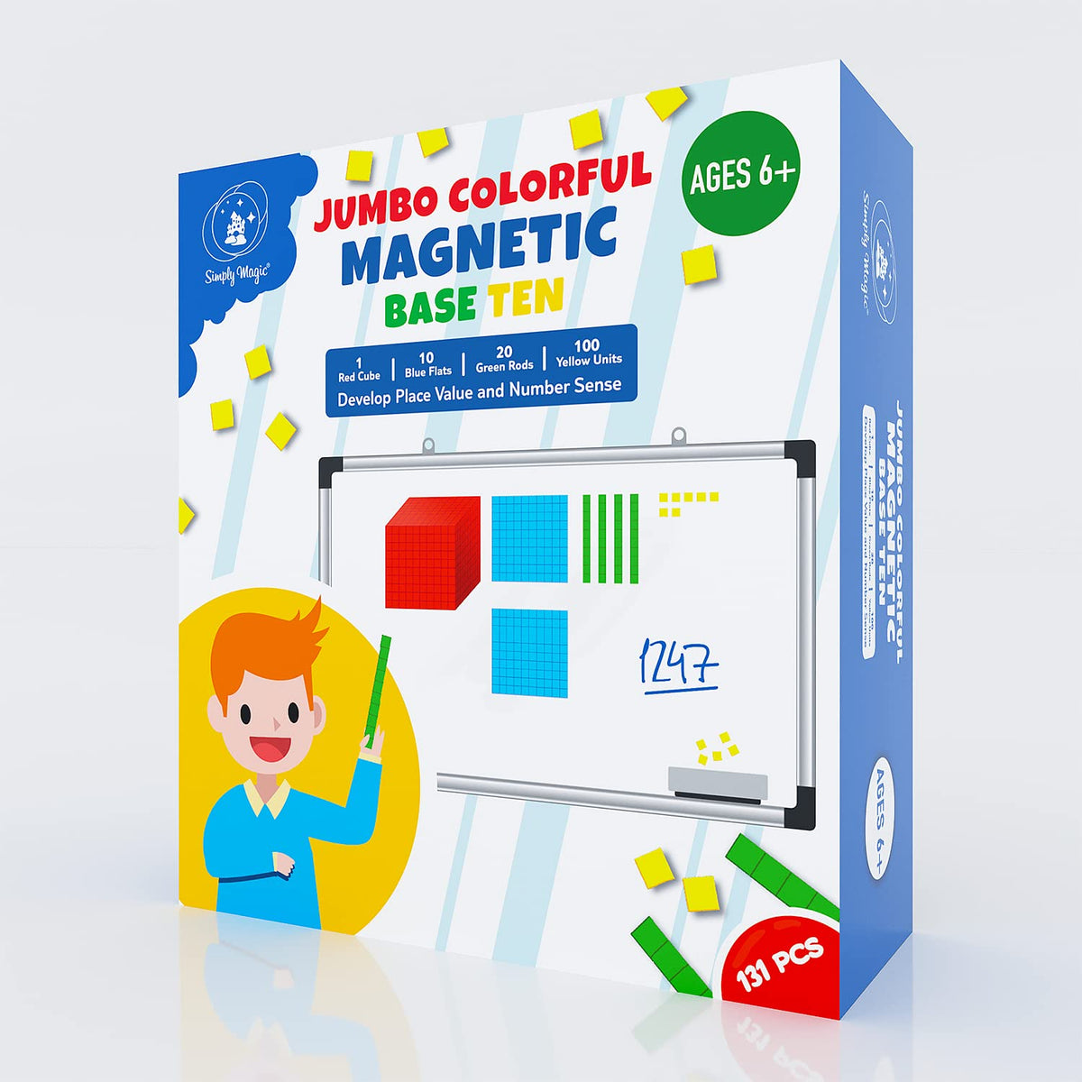Simply Magic durable magnets and EVA foam ensure long-lasting classroom use