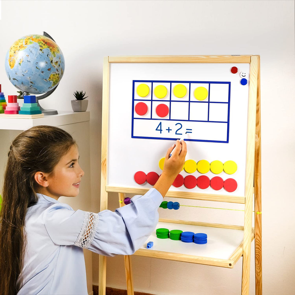 Simply Magic flash cards double-sided with activities for versatile math practice