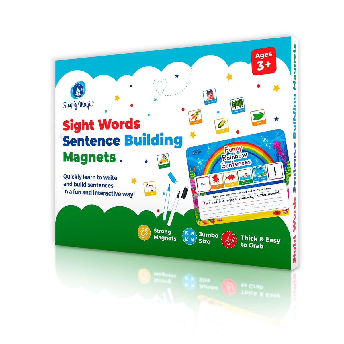 Simply Magic gift-ready sentence tiles set encourages curiosity and learning.