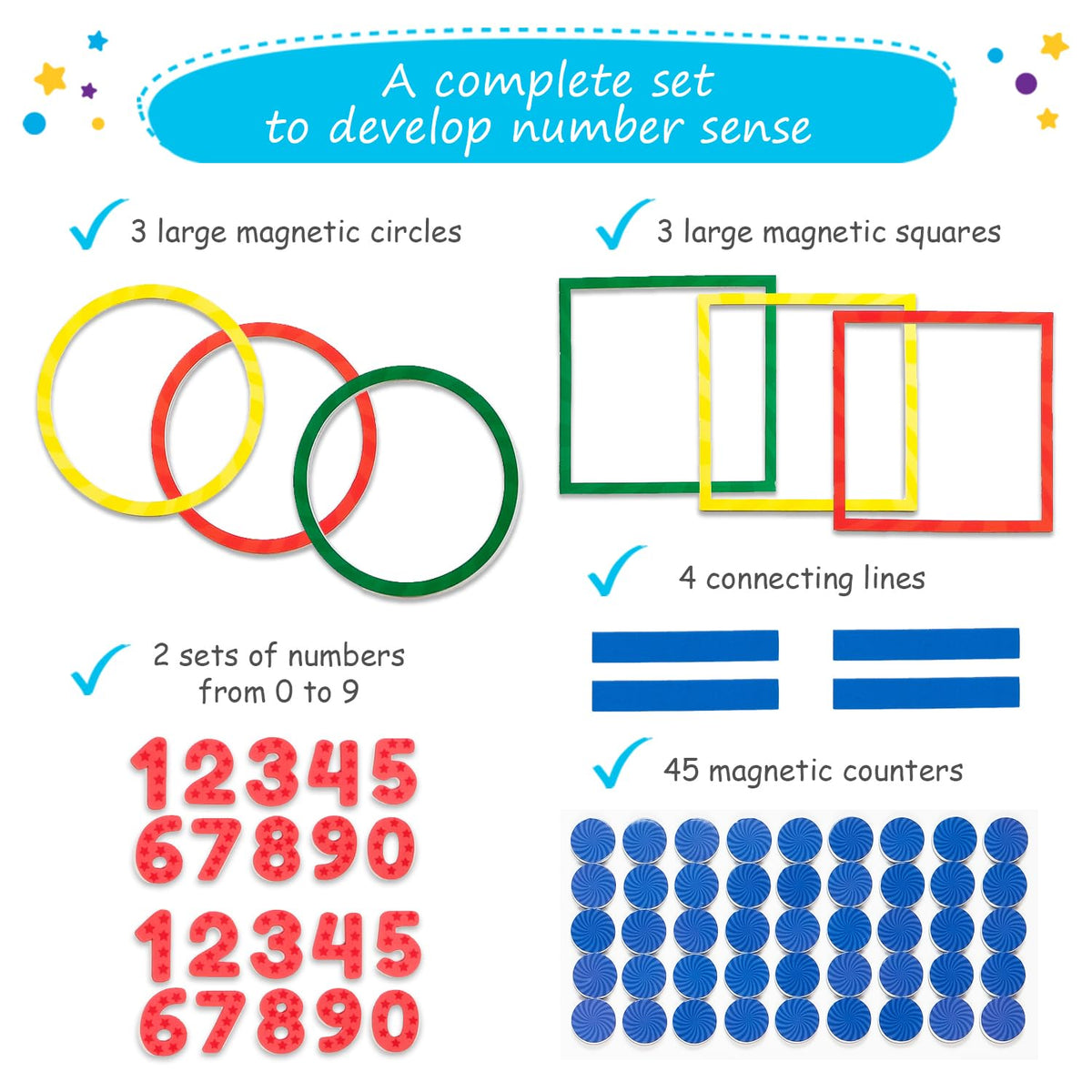 Simply Magic large magnetic squares used to build place value concepts interactively