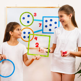 Simply Magic magnetic counters provide tactile counting practice.