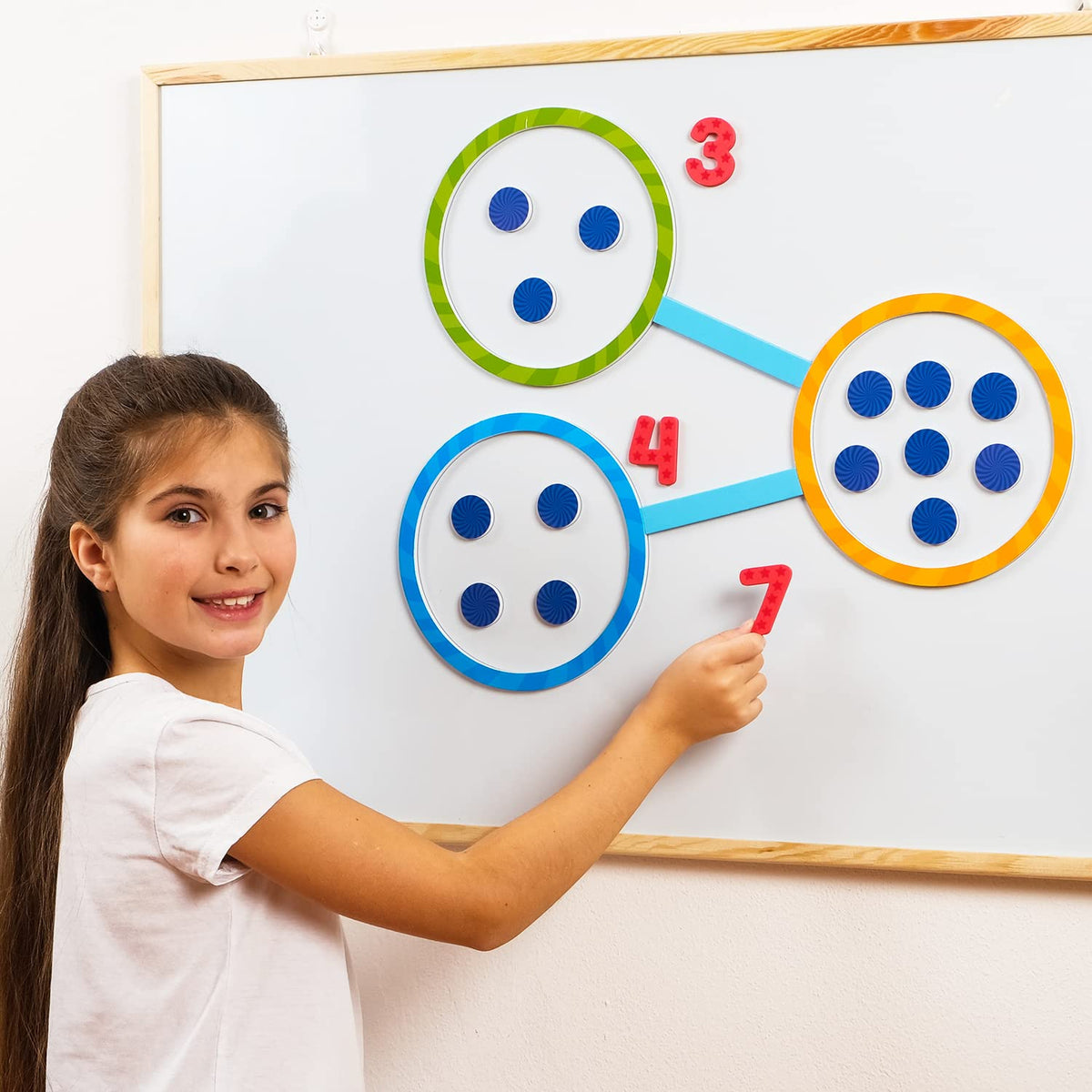 Simply Magic magnetic numbers 0-9 help students build number sense and counting skills.