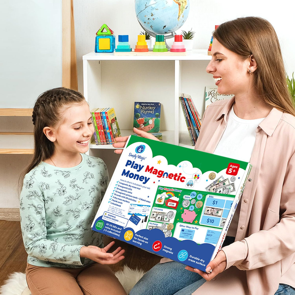 Simply Magic money board setup for clear demonstrations
