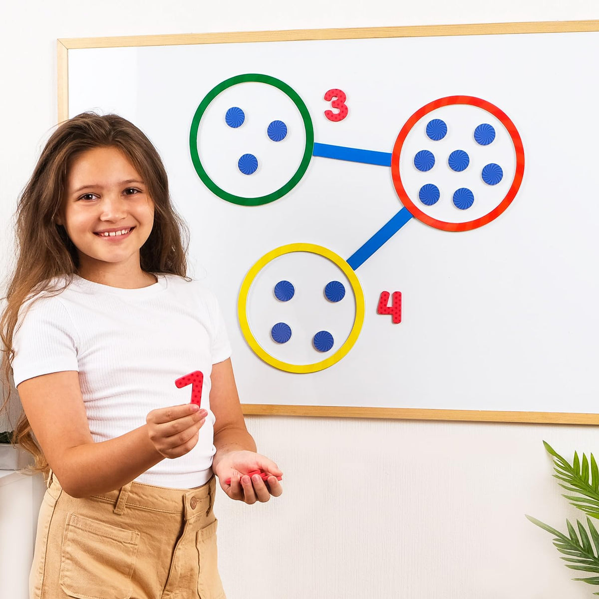 Simply Magic whiteboard magnets durable with anti-scratch surface for daily use