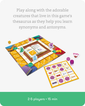 SimplyFun Is or Isn’t dice illustrate word challenges for different levels.