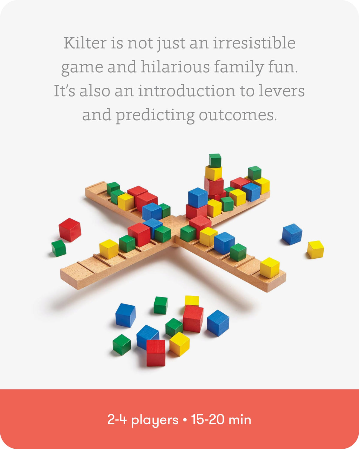 SimplyFun Kilter family game-night setup encourages cooperative problem solving.