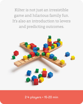 SimplyFun Kilter family game-night setup encourages cooperative problem solving.