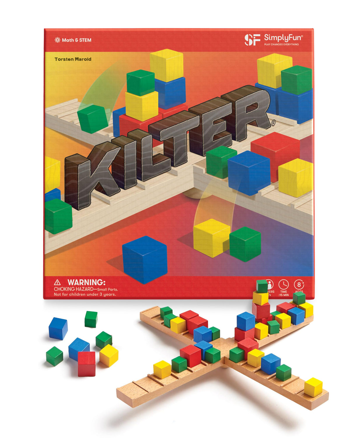 SimplyFun Kilter seesaw balance lets kids boost coordination during play.
