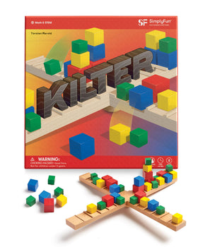 SimplyFun Kilter seesaw balance lets kids boost coordination during play.