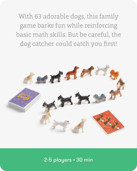 SimplyFun Walk the Dogs dog cards close-up with bright breeds for sorting