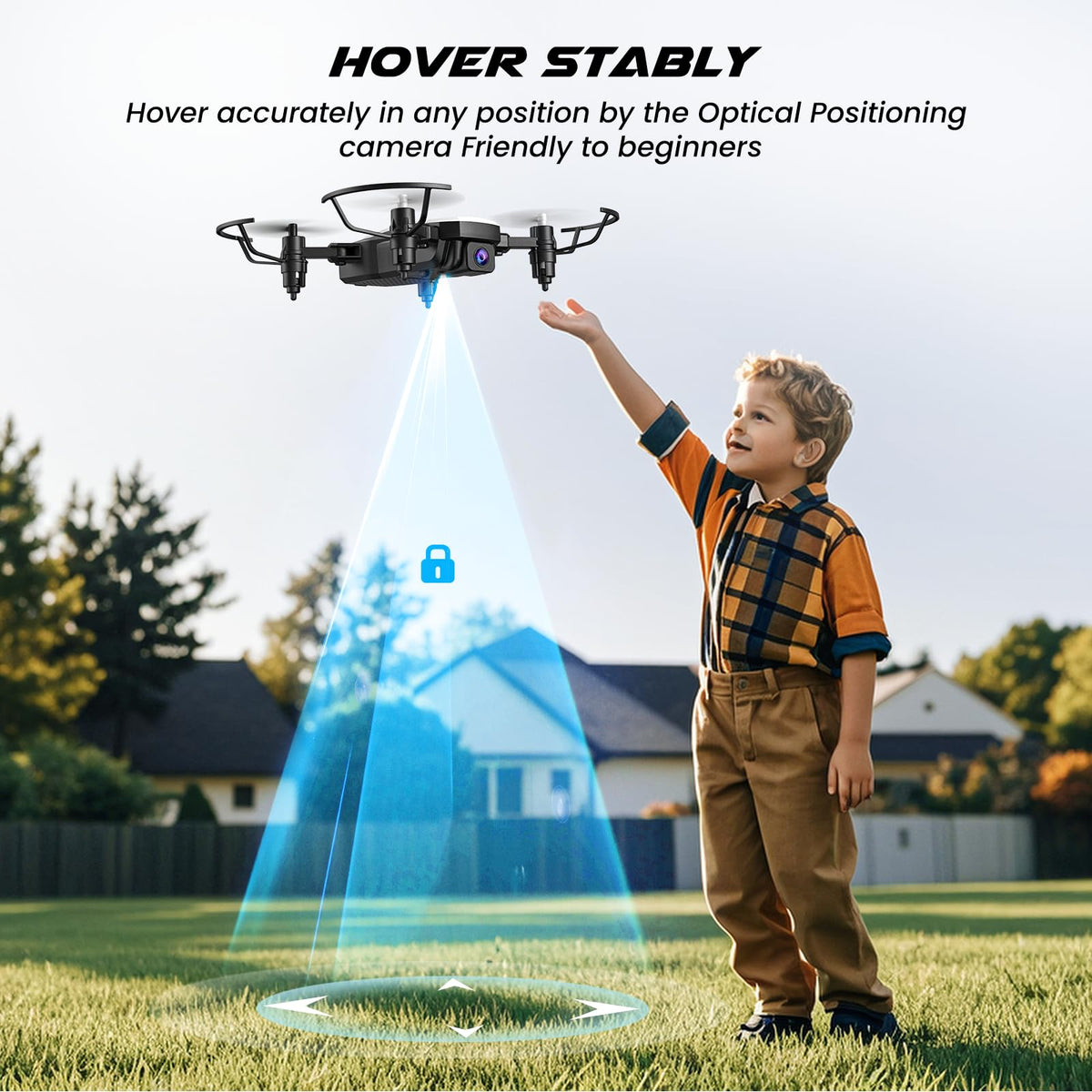 SIMREX drone altitude hold helps beginners keep steady aerial shots.