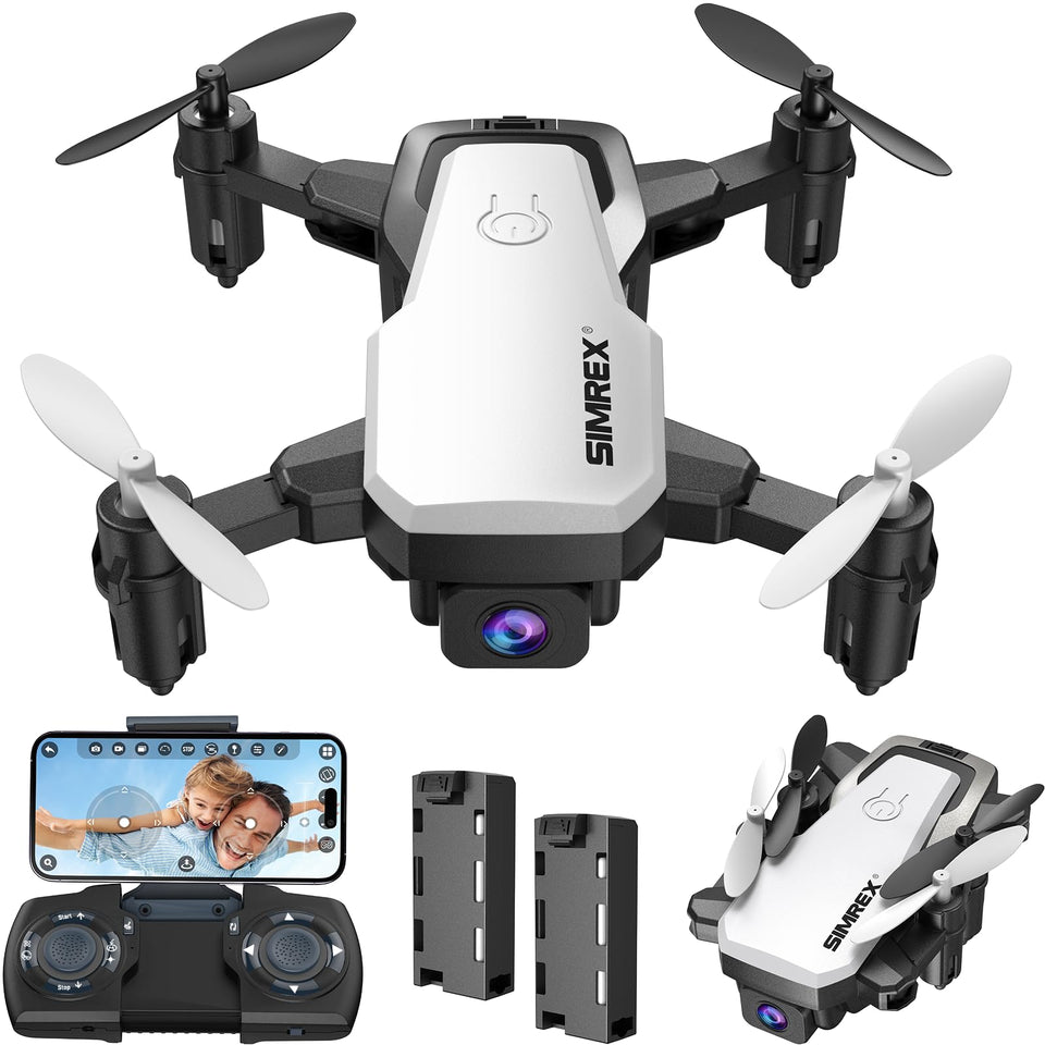SIMREX drone with camera foldable for easy travel and quick setup.