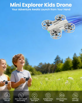 SIMREX mini drone with altitude hold stabilizes hover for steady practice