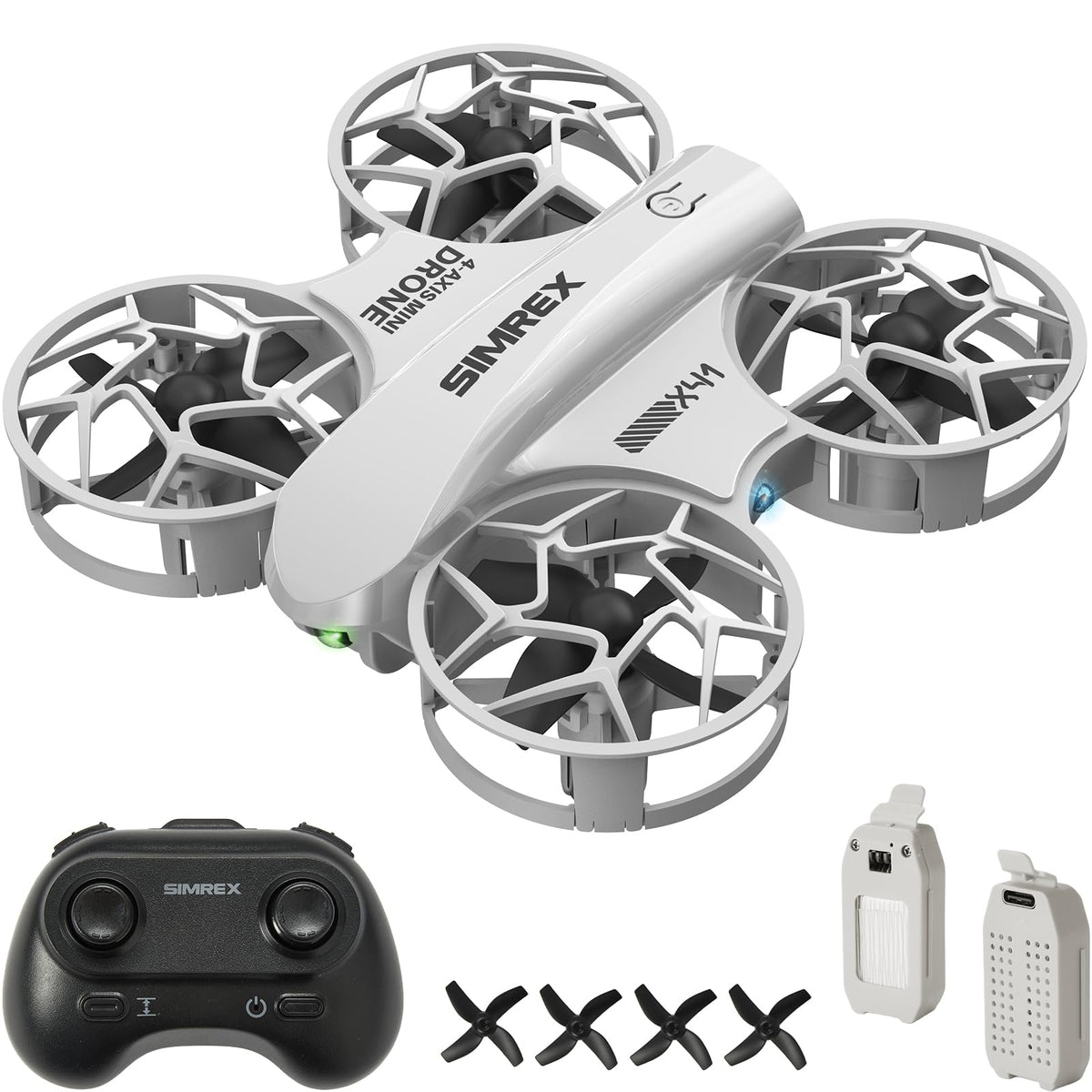 SIMREX mini drone performs a smooth beginner takeoff for easy flying