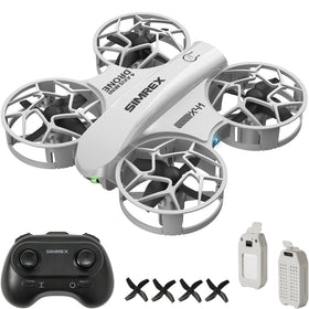 SIMREX mini drone performs a smooth beginner takeoff for easy flying